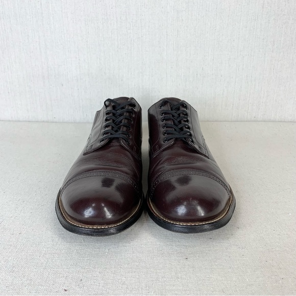 Stacy Adams~Men's Madison Cap Toe Mahogany Oxford~Sz 10.5 - Picture 5 of 15